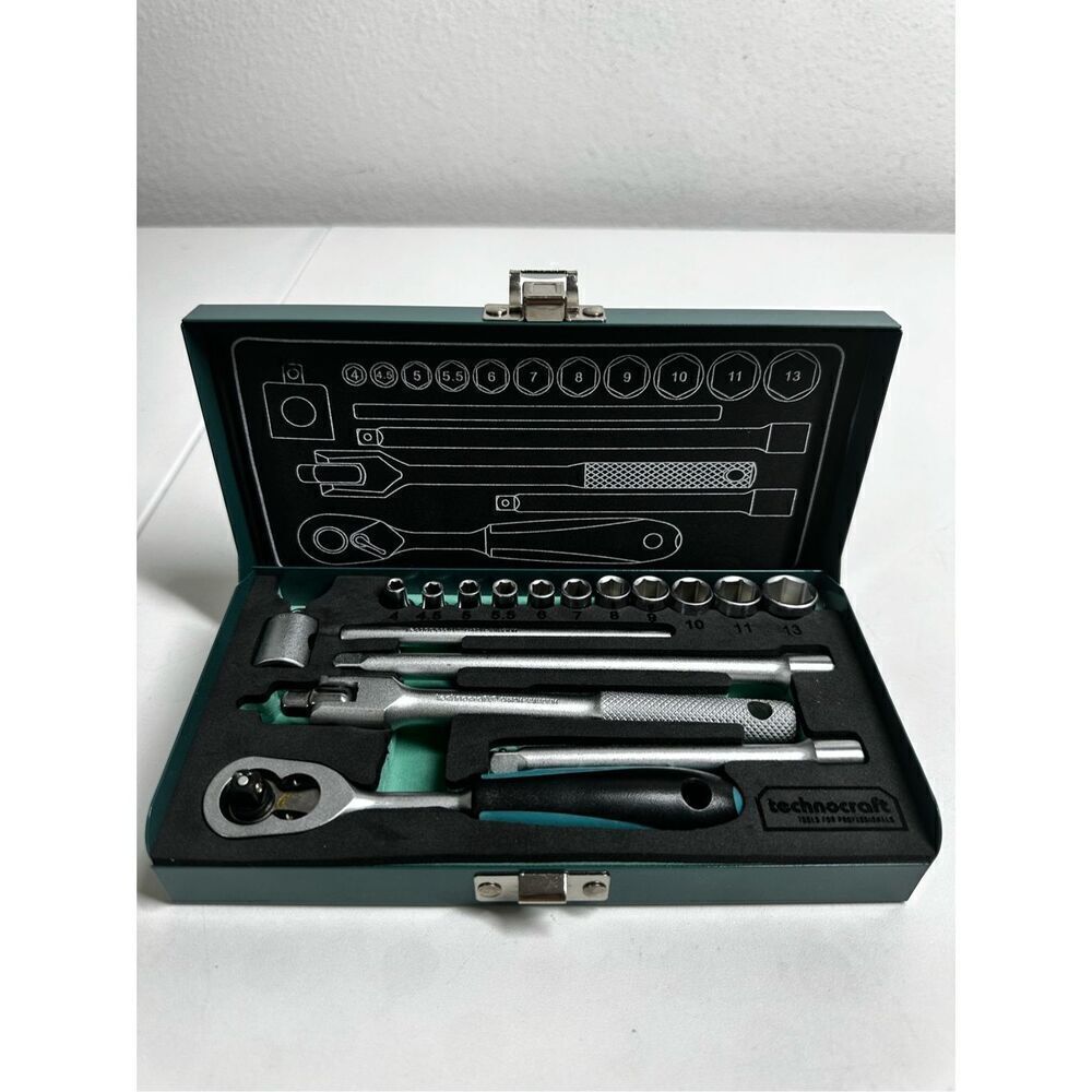 Technocraft Tools Case Professionals Chrom-Vanadium 17 pcs